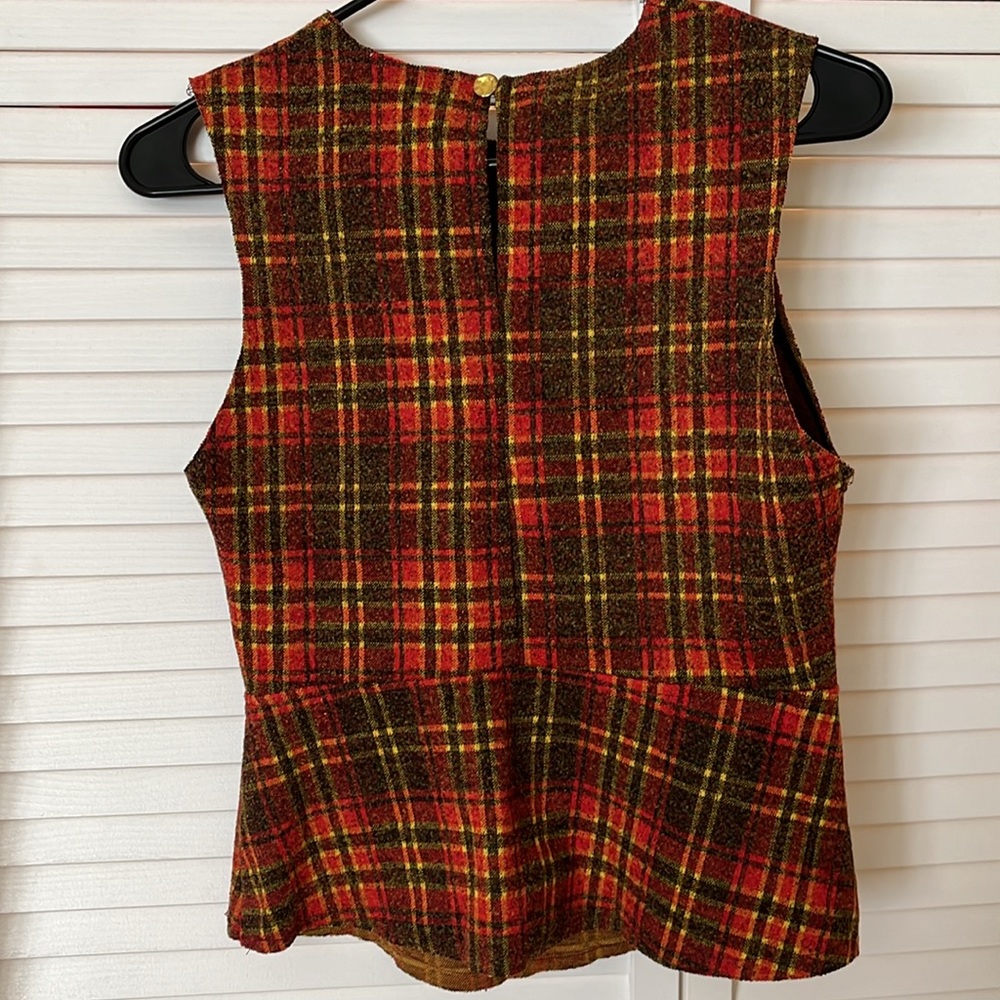 Zara Basic Red & Wine Square Top - image 2